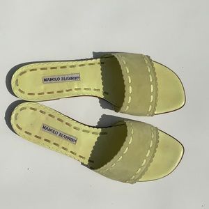 Manolo Blahnik slide sandals